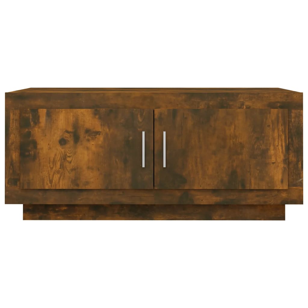 Coffee Table Smoked Oak Engineered Wood - 102×50×45cm