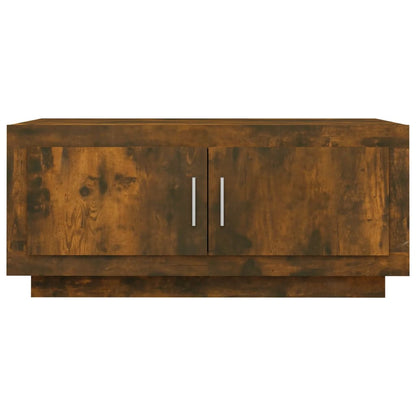 Coffee Table Smoked Oak Engineered Wood - 102×50×45cm