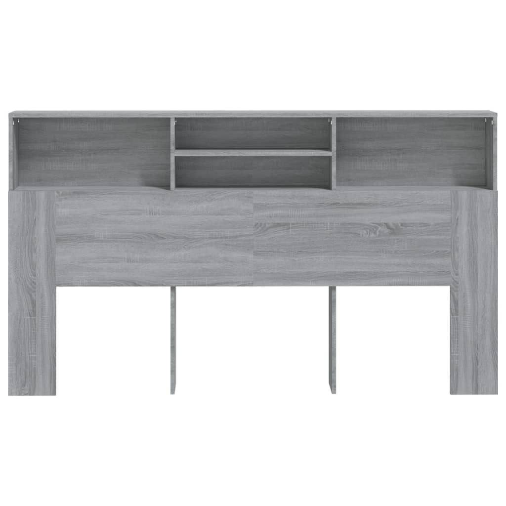 Headboard Cabinet Grey Sonoma