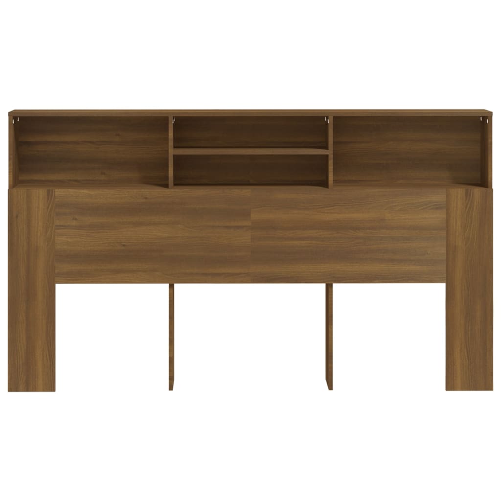 Headboard Cabinet Brown oak