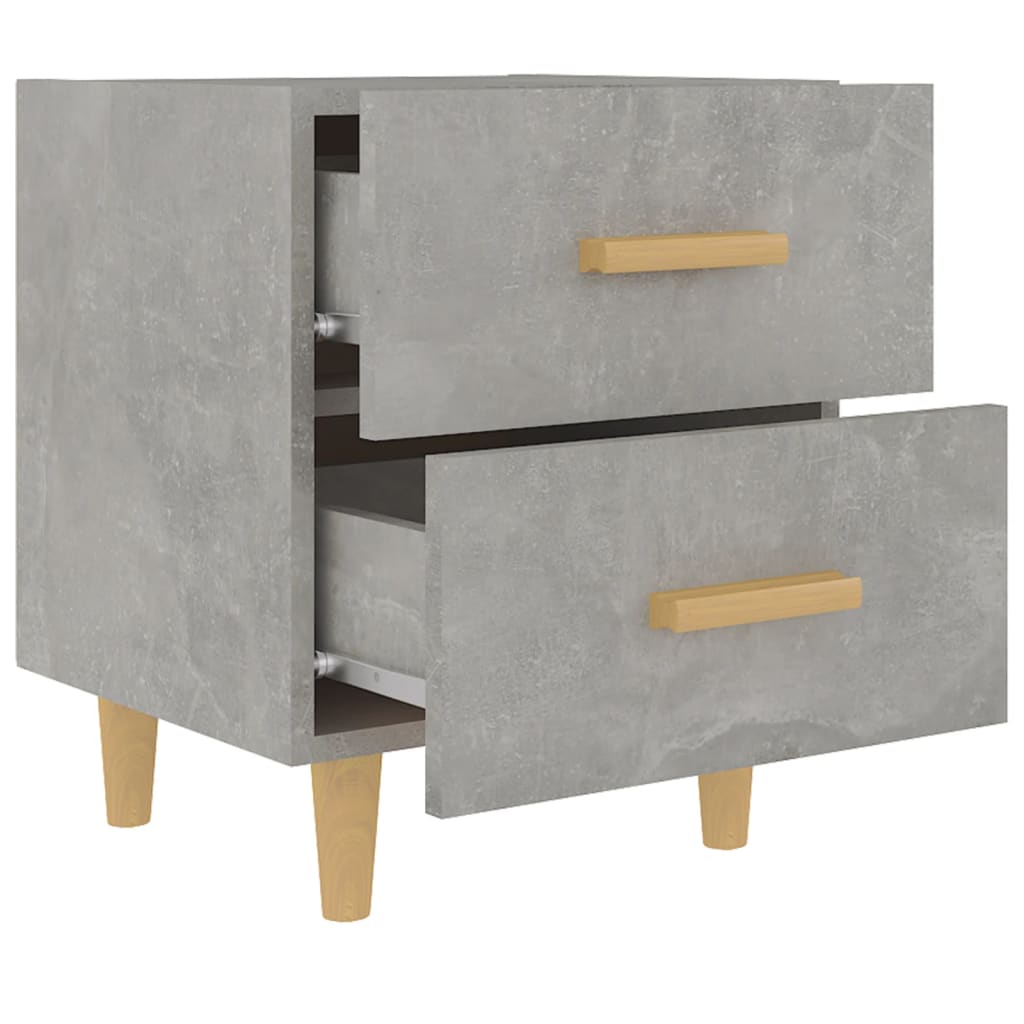 Bed Cabinets 2 pcs Concrete Grey