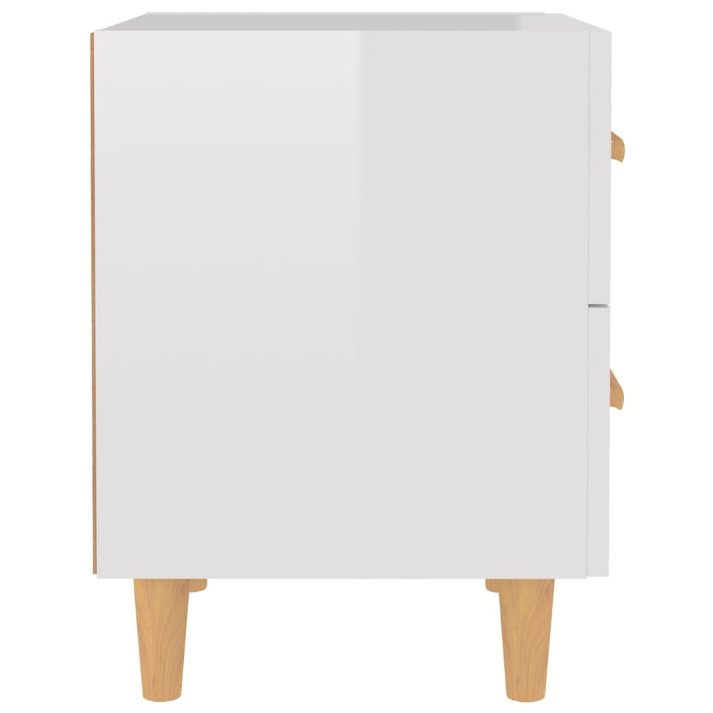 Bed Cabinet High Gloss White