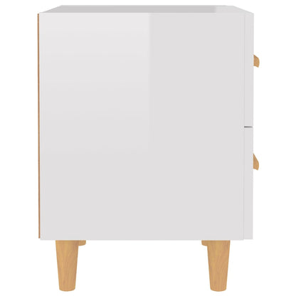 Bed Cabinet High Gloss White