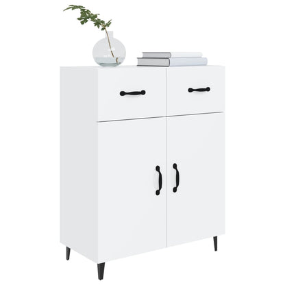 Sideboard High Gloss White Engineered Wood