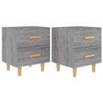 Bed Cabinets 2 pcs Grey Sonoma