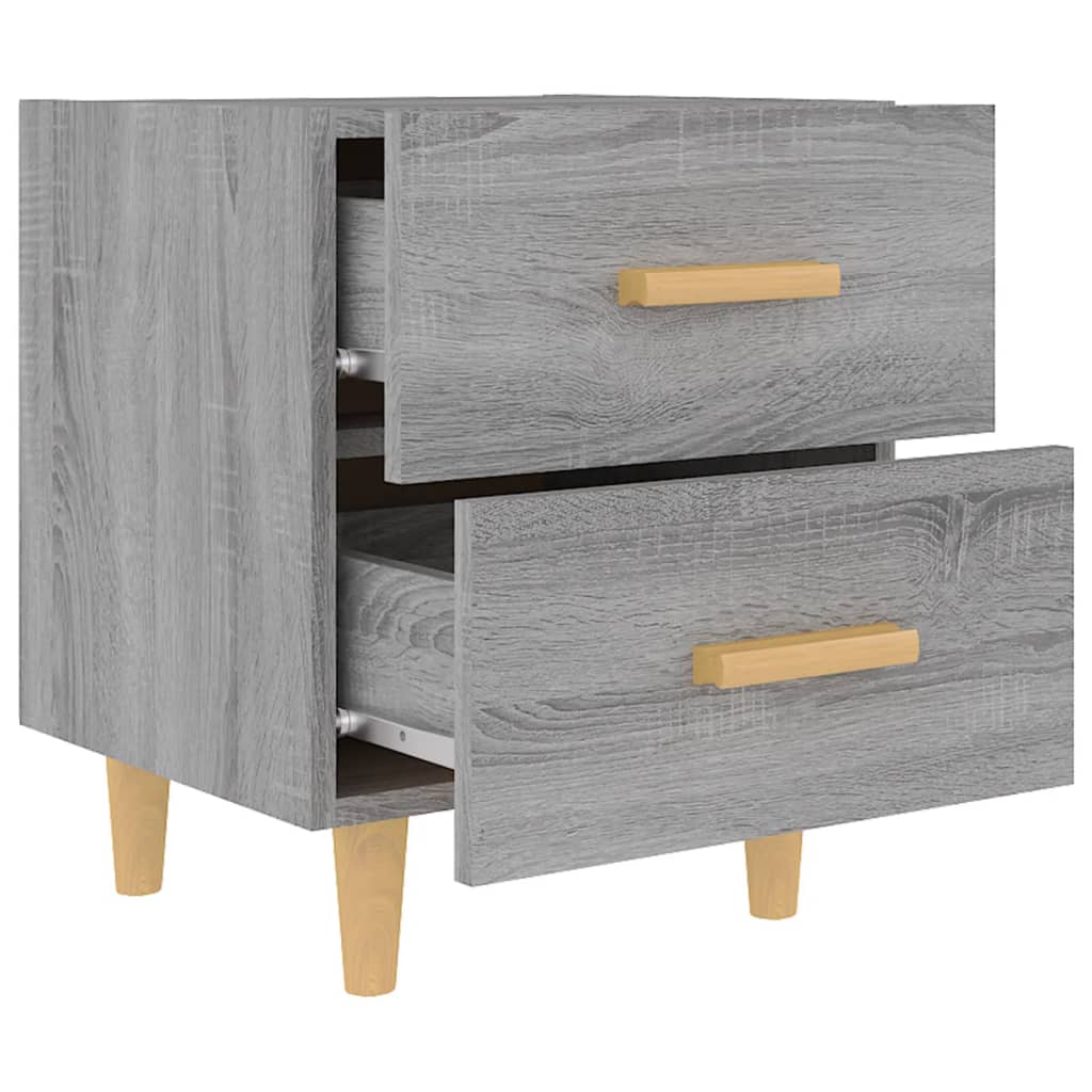 Bed Cabinets 2 pcs Grey Sonoma