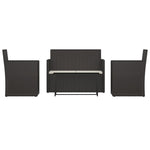 Comfortable 4 Piece Outdoor Lounge Set Garden Gathering Outdoor Living