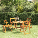 Folding Garden Chairs 4 pcs Solid Wood Acacia