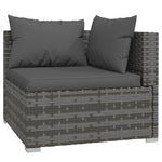 Rustic Pinewood Comfort: 4-Piece Garden Lounge Set with Plush Cushions