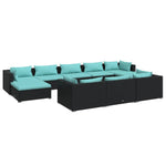 10 Piece Garden Lounge Set with Cushions
