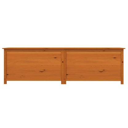 Outdoor Cushion Box Brown Solid Wood Fir