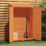 Garden Shed Brown Solid Wood Fir