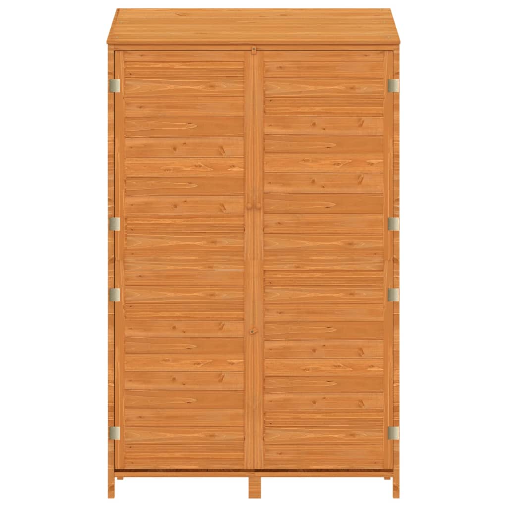 Garden Shed Brown Solid Wood Fir
