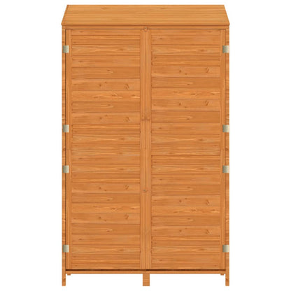 Garden Shed Brown Solid Wood Fir