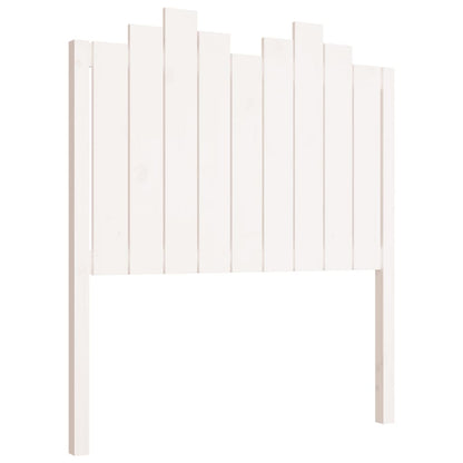 Bed Headboard White Wood Pine