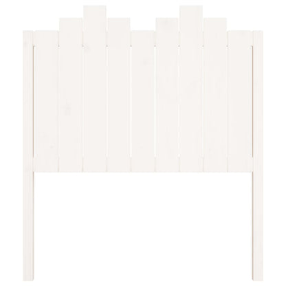 Bed Headboard White Wood Pine