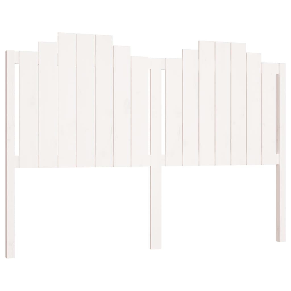 Bed Headboard (White) Solid Wood Pine
