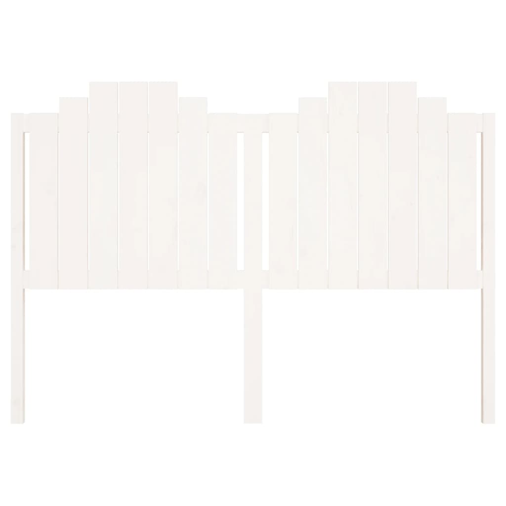 Bed Headboard (White) Solid Wood Pine