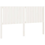 Bed Headboard White Solid Wood Pine