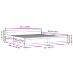 White King Bed Frame with Drawers Solid Pine Wood Storage Headboard
