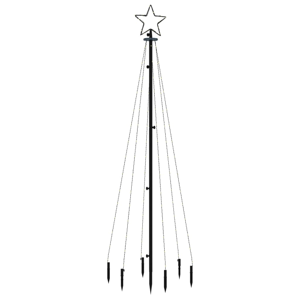 Christmas Tree with Spike Cold White 108 LEDs 180 cm