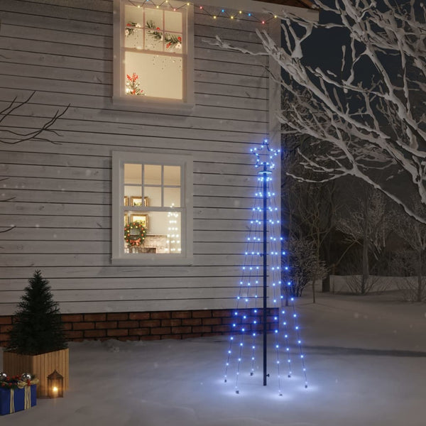  Christmas Tree with Spike Blue 108 LEDs 180 cm