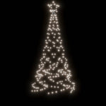 Christmas Tree with Spike Cold White 200 LEDs 180 cm