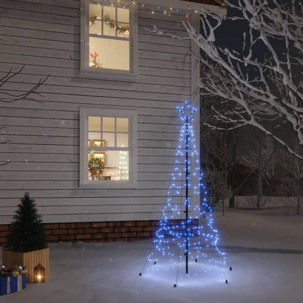  Christmas Tree with Spike Blue 200 LEDs 180 cm