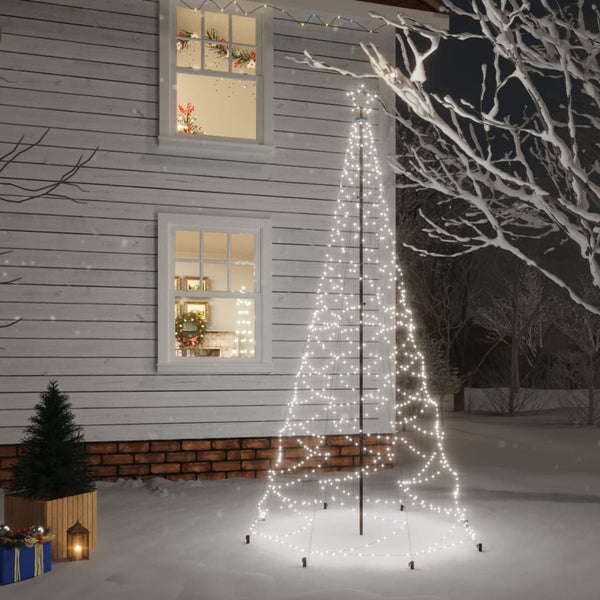  Christmas Tree with Spike Cold White 500 LEDs 300 cm