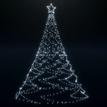 Christmas Tree with Spike Cold white 1400 LEDs 500 cm