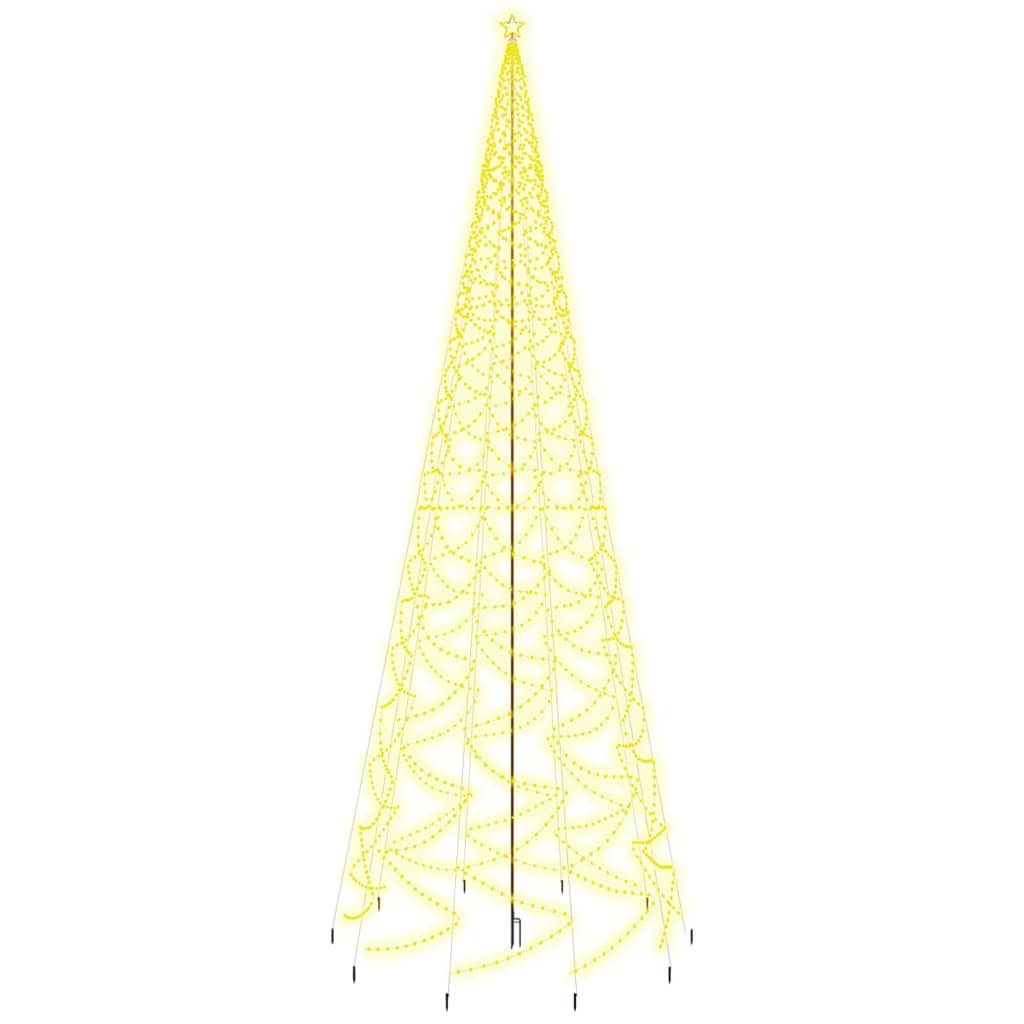 Christmas Tree with Spike Warm White 3000 LEDs 800 cm