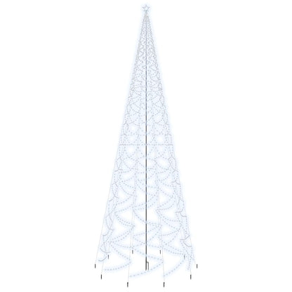 Christmas Tree with Spike Cold White 3000 LEDs 800 cm