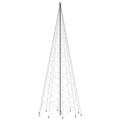Christmas Tree with Spike Cold White 3000 LEDs 800 cm