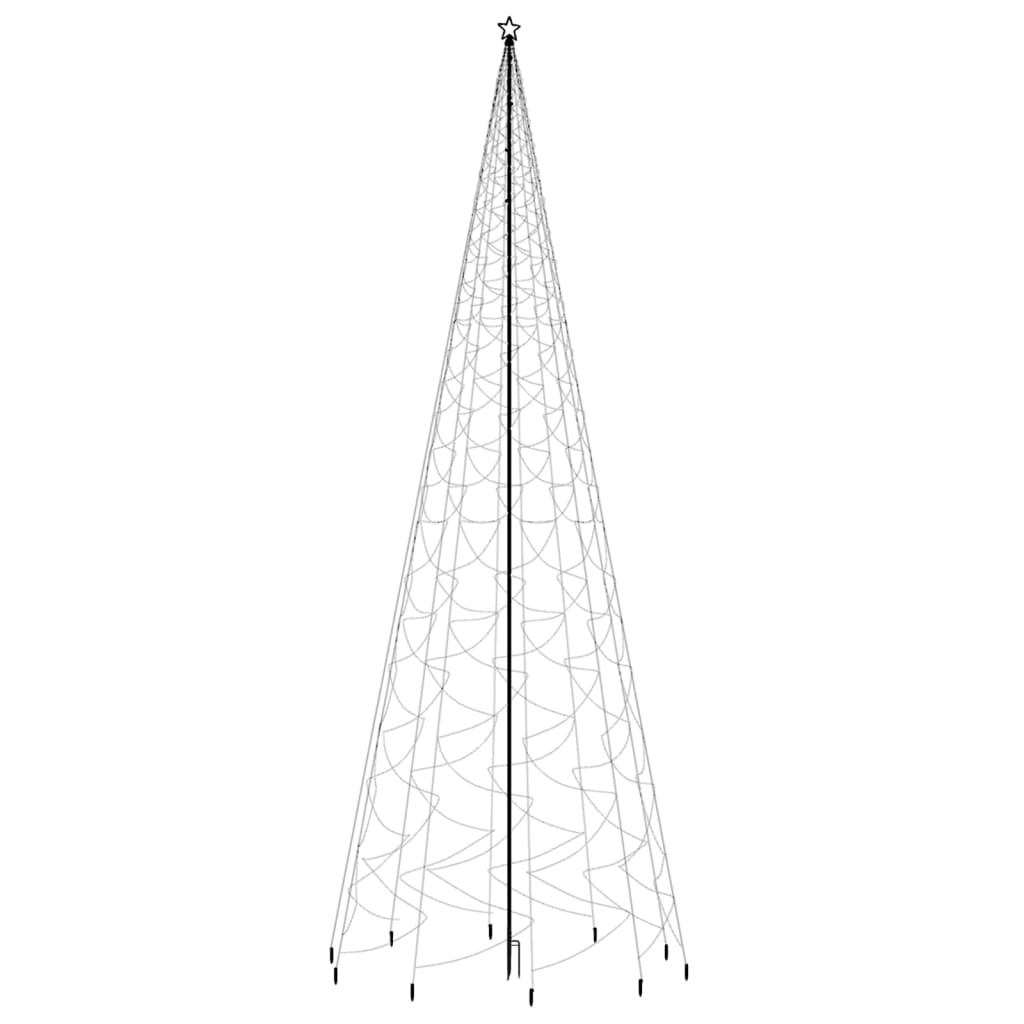 Christmas Tree with Spike Blue 3000 LEDs 800 cm