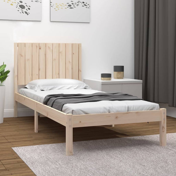  Bed Frame Solid Wood Pine Single