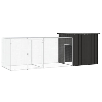 Galvanised Steel Chicken Cage 300cm Anthracite | HomeAndLiving
