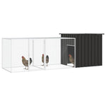 Galvanised Steel Chicken Cage 300cm Anthracite | HomeAndLiving