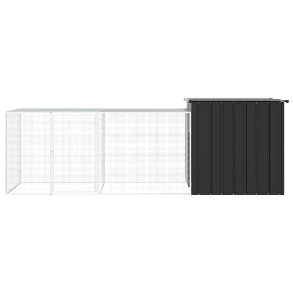 Galvanised Steel Chicken Cage 300cm Anthracite | HomeAndLiving