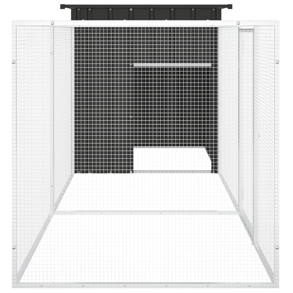 Galvanised Steel Chicken Cage 300cm Anthracite | HomeAndLiving