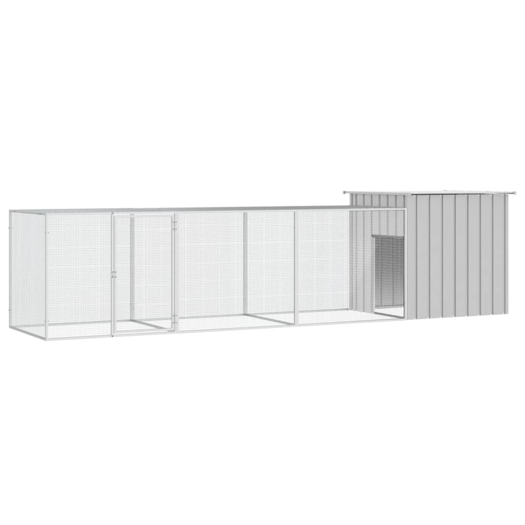 Galvanised Steel Chicken Cage 400cm Run Enclosure | HomeAndLiving
