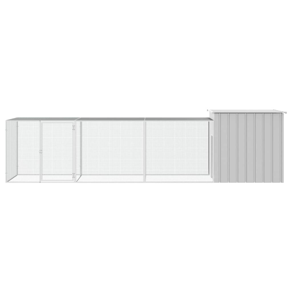 Galvanised Steel Chicken Cage 400cm Run Enclosure | HomeAndLiving