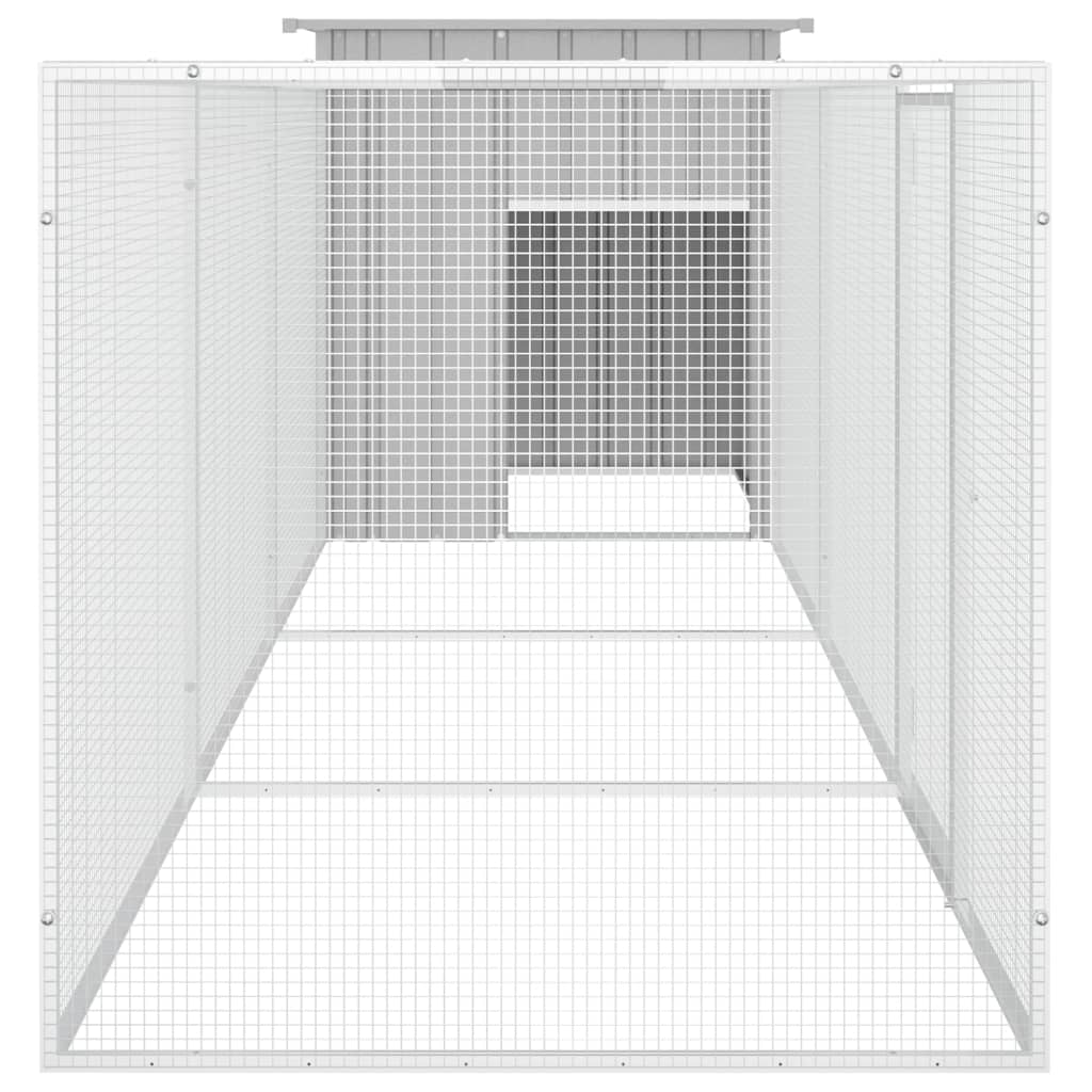 Galvanised Steel Chicken Cage 400cm Run Enclosure | HomeAndLiving