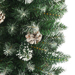 Artificial Slim Christmas Tree with Stand 120 cm PVC