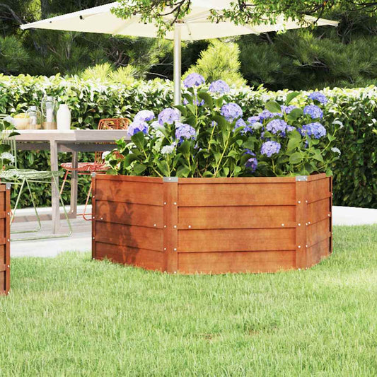 Corten Steel Raised Garden Bed 129x129cm | HomeAndLiving