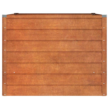 Corten Steel Raised Garden Bed 100x100x77cm | HomeAndLiving