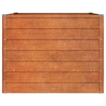 Corten Steel Raised Garden Bed 100x100x77cm | HomeAndLiving