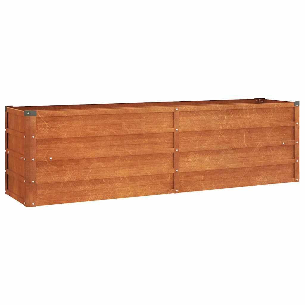 Corten Steel Raised Garden Bed 160x40cm | HomeAndLiving