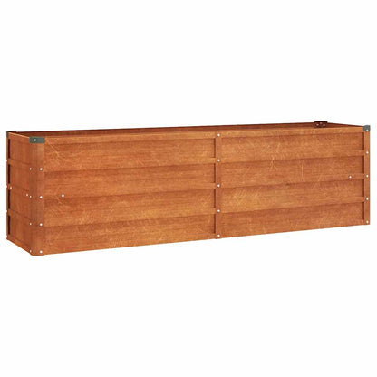 Corten Steel Raised Garden Bed 160x40cm | HomeAndLiving