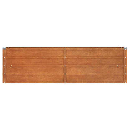 Corten Steel Raised Garden Bed 160x40cm | HomeAndLiving