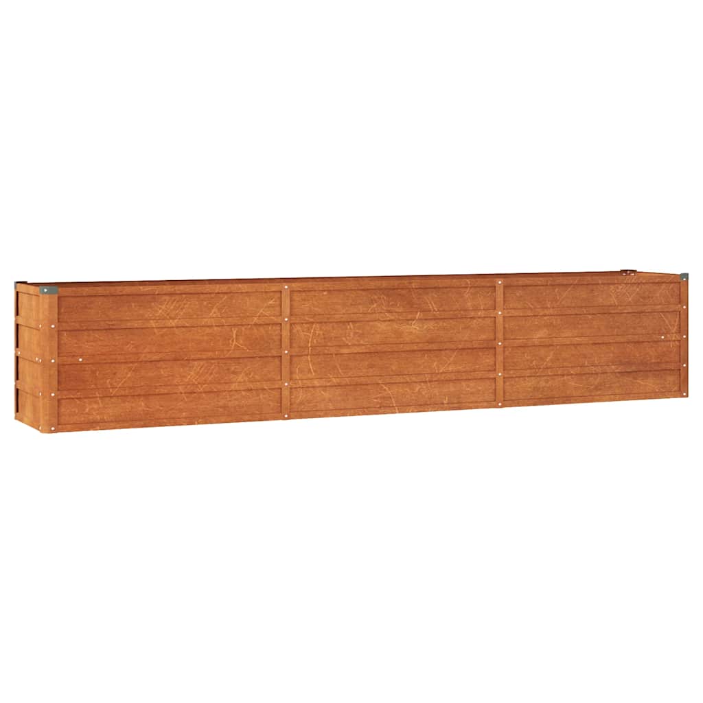 Corten Steel Raised Garden Bed 240cm Rust | HomeAndLiving